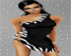 !NQP! Black Zebra Dress