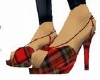 Red Plaid Slippers