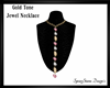 Gold Tone Jewel Necklace
