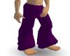 purple flare pants