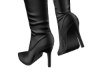 botas de salto preta