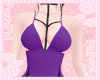 Purple/Black Strap Dress