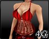 :4G: Red Satin Top