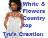 White&Flowers CountryTop