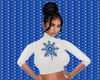 blue snowflake sweater