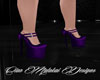 Denim Punk Purple Shoes