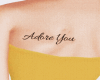 Adore You e Tatto