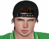 HAT BLACK HAIR BROWN
