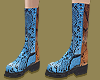 Snake-Effect Boots