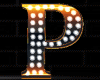 P Orng Letter Neon Lamp