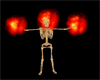 mP~Fire Skeleton Decor