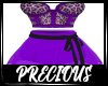 Purple Leopard Dress Xl