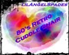 Retro cuddle chair 80's