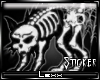 [xx] Skully Cat Sticker