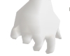 lg white satin gloves