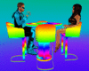 rave rainbow chair/table