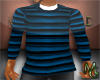 :Striped Blue sweater