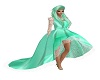 *Ney* Mint & White Gown