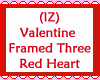 VDay Framed Three Hearts