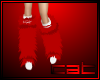 Fur Boots -red-