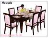 pink asian dinner table