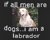 if all men r dogs...lab