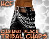 HCF Black Chained Chaps
