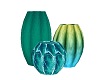 Teal/Blue/Green Vases