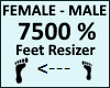 Feet Scaler 7500%