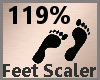 Feet Scaler 119% F