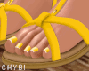 C~Yellow Boho Sandals