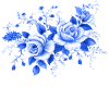 blue rose sticker