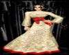 gold and red dress by MM