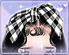 Plaid bandana black