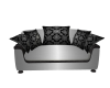 Black and Silver Couch