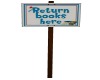 Return Books Here Sign