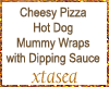 Pizza Hotdog Mummy Wrap