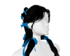 black blue ribbon hair