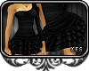 xes Frilly Black Dress