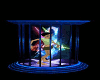 wall dance cage blue