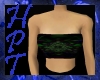 h neon green tube top