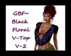 GBF~Black Floral Top V2