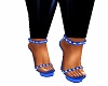 PC]Leather Blue Shoes