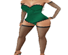 GreenSilkCorset Outfit