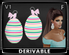 Egg Earrings Pink V1 F