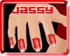 *IJ* Candy Red Nails