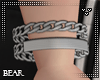 B l Silver Chain Band