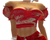 Red silk Dragon Crop top