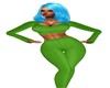 GREEN LEGGING OUTFIT