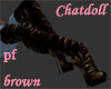 c]Brown leather boots PF